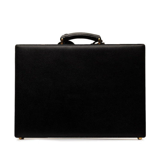 Luxury Gucci Trending 2025 Briefcase Black Leather Luxury Gucci Trending 2025
