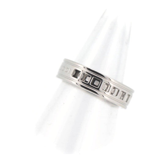 Luxury Gucci Trending 2025 K18WG Scroll Mesh Ring Size 9.5