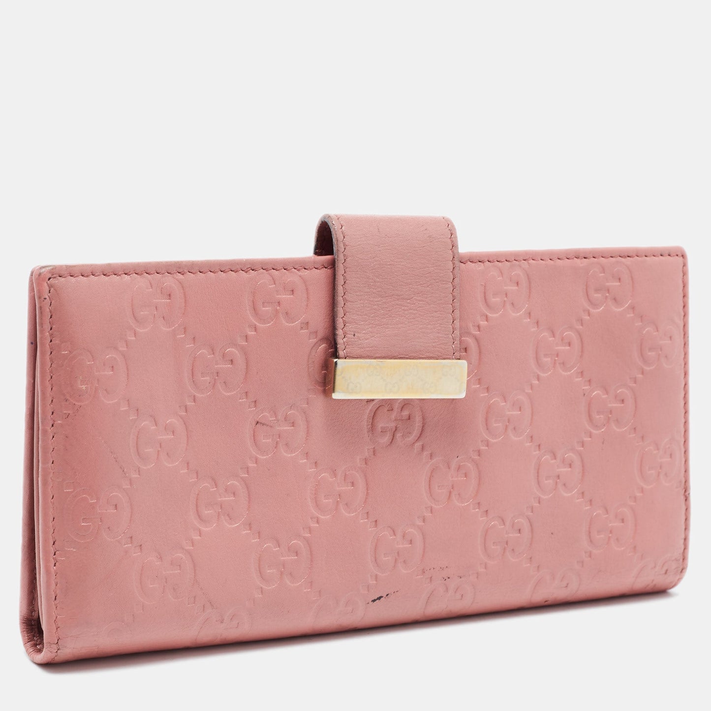 Luxury Gucci Trending 2025 Luxury Gucci Trending 2025ssima Leather Metal Flap Continental Wallet