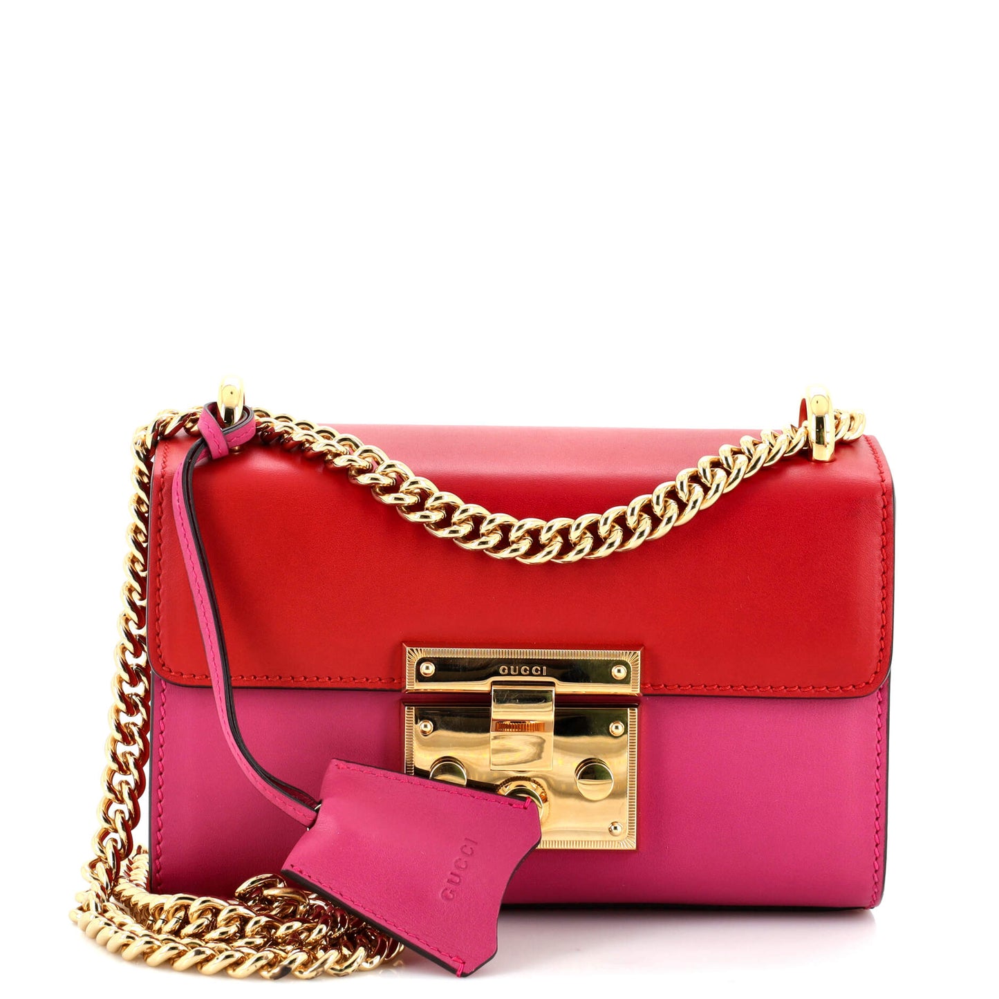 Luxury Gucci Trending 2025 Padlock Shoulder Bag Leather Small