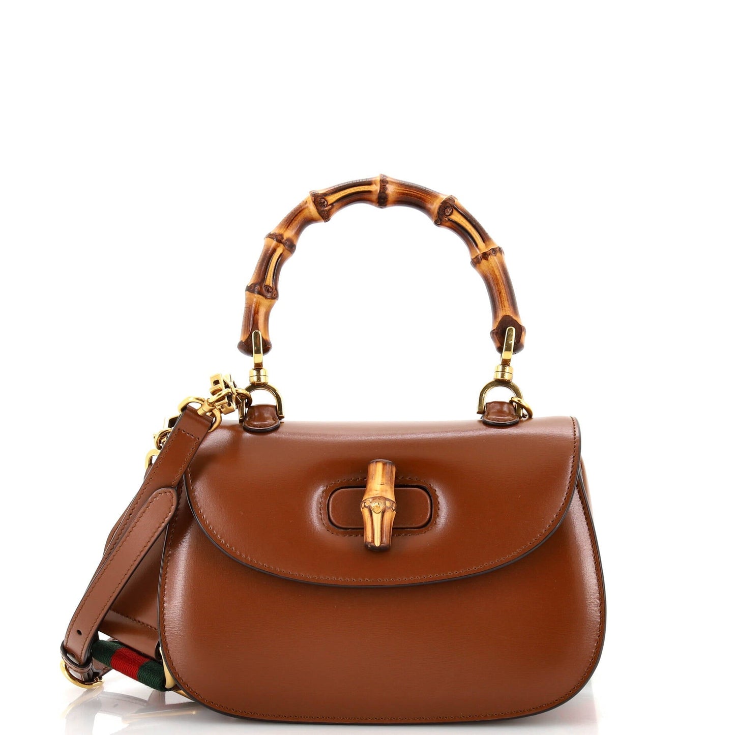 Luxury Gucci Trending 2025 Bamboo 1947 Top Handle Bag Leather Small