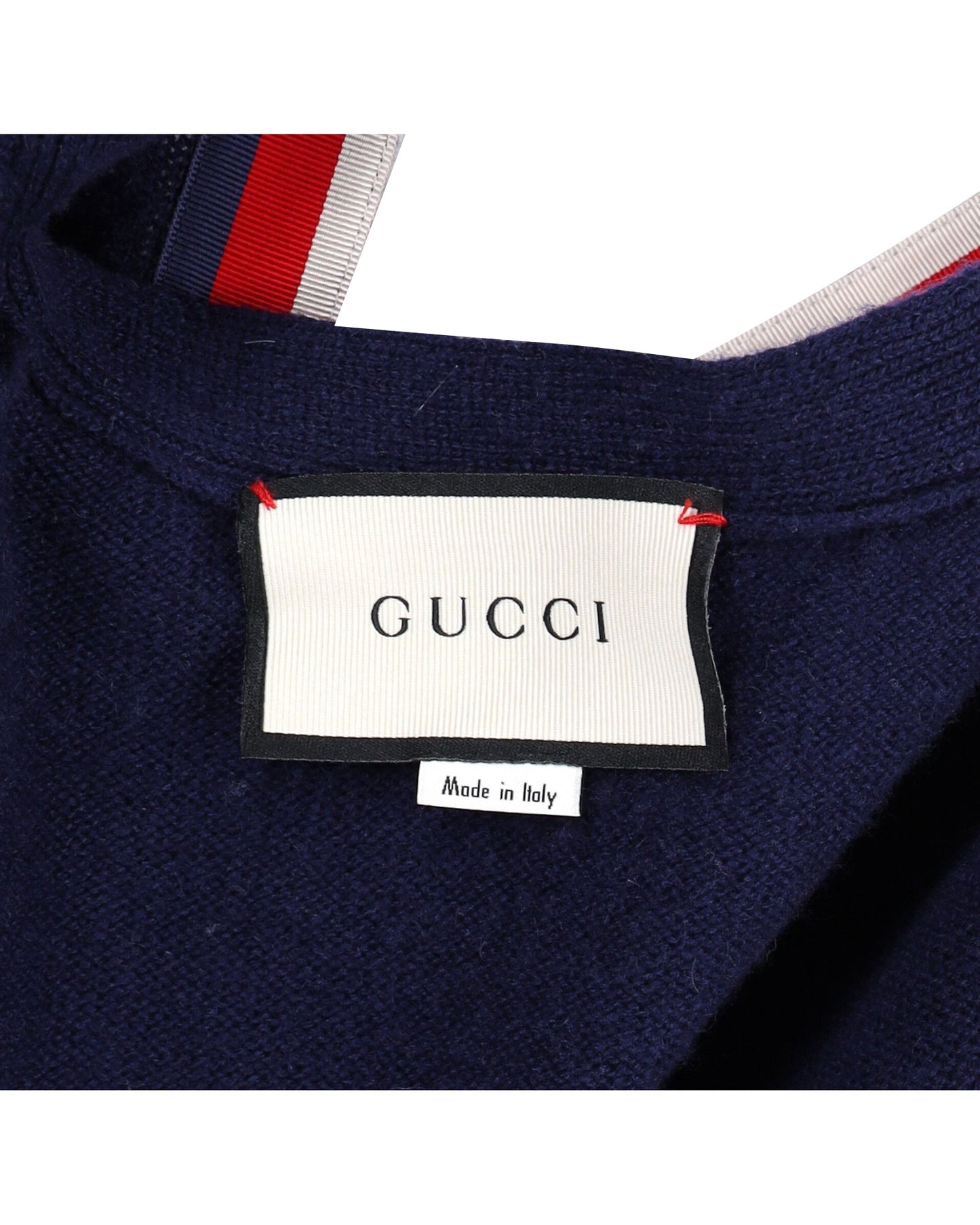 Luxury Gucci Trending 2025 Button-Front Cardigan in Navy Blue Cashmere