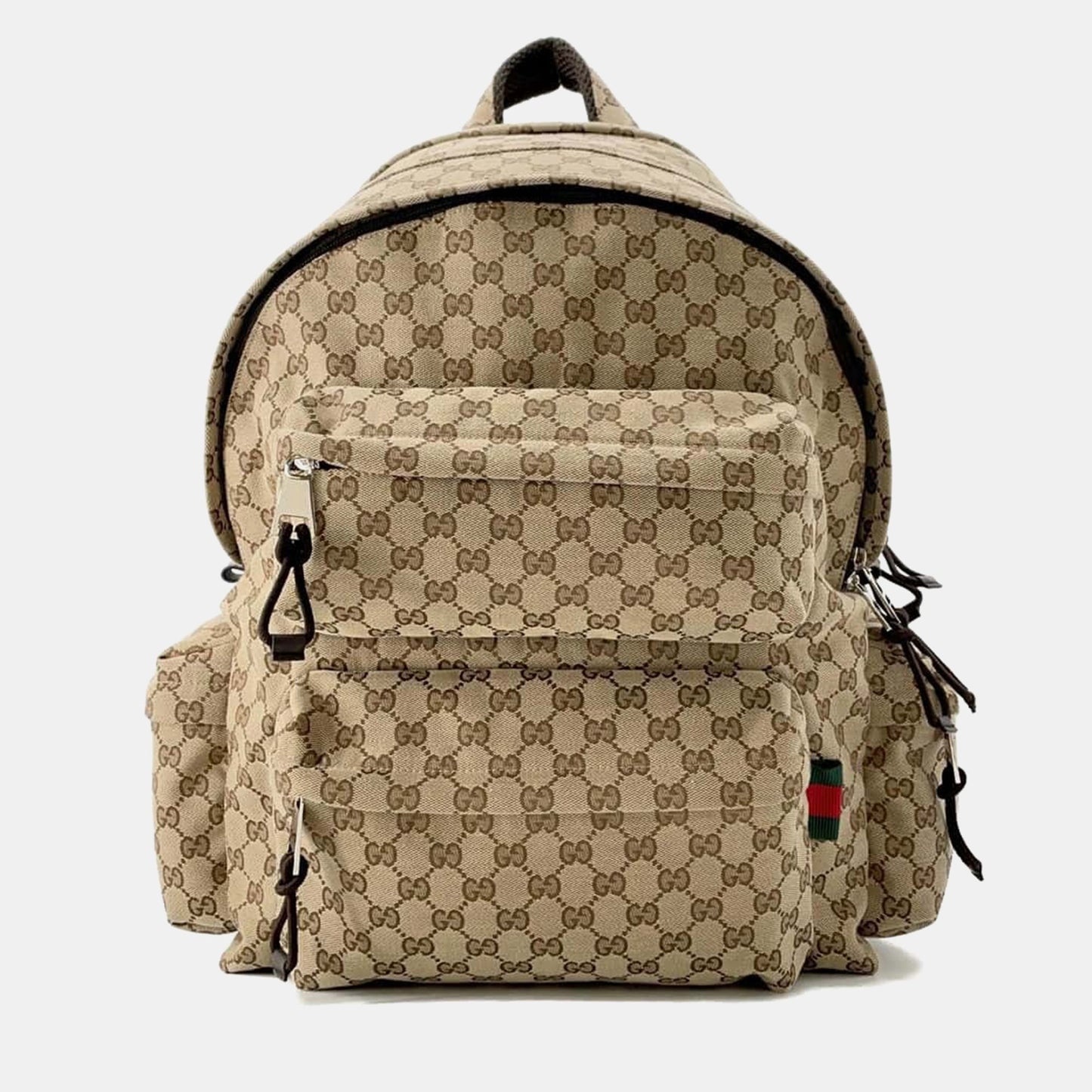 Luxury Gucci Trending 2025 Beige GG Canvas Large Backpack