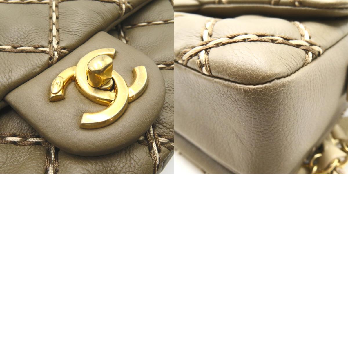 CHANEL CHANEL Chain Sder Chain Shoulder Bag Beige Range