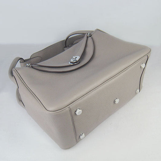 Luxury Hermes Lindy 34cm handbag 6208 grey