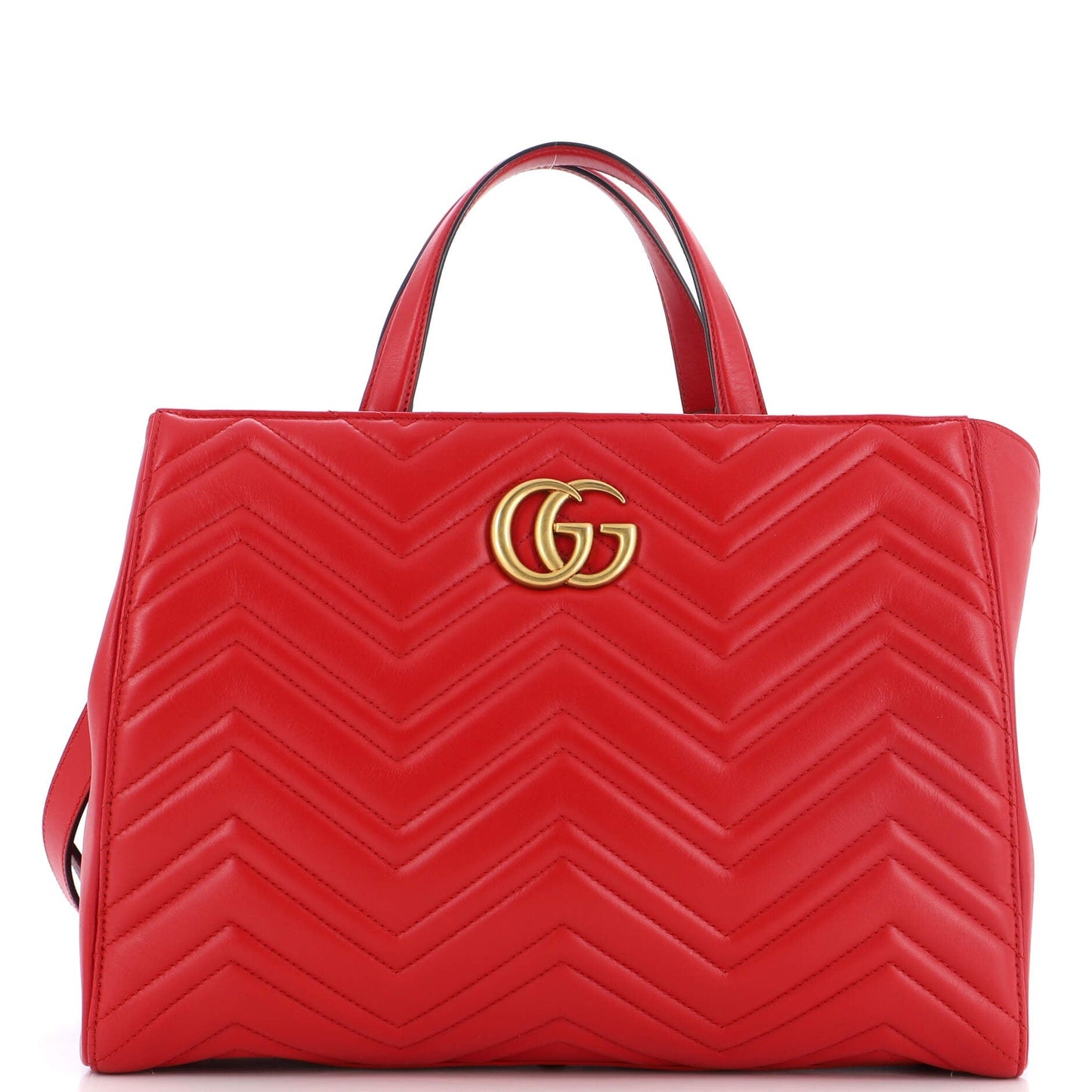 Luxury Gucci Trending 2025 GG Marmont Tote Matelasse Leather Medium