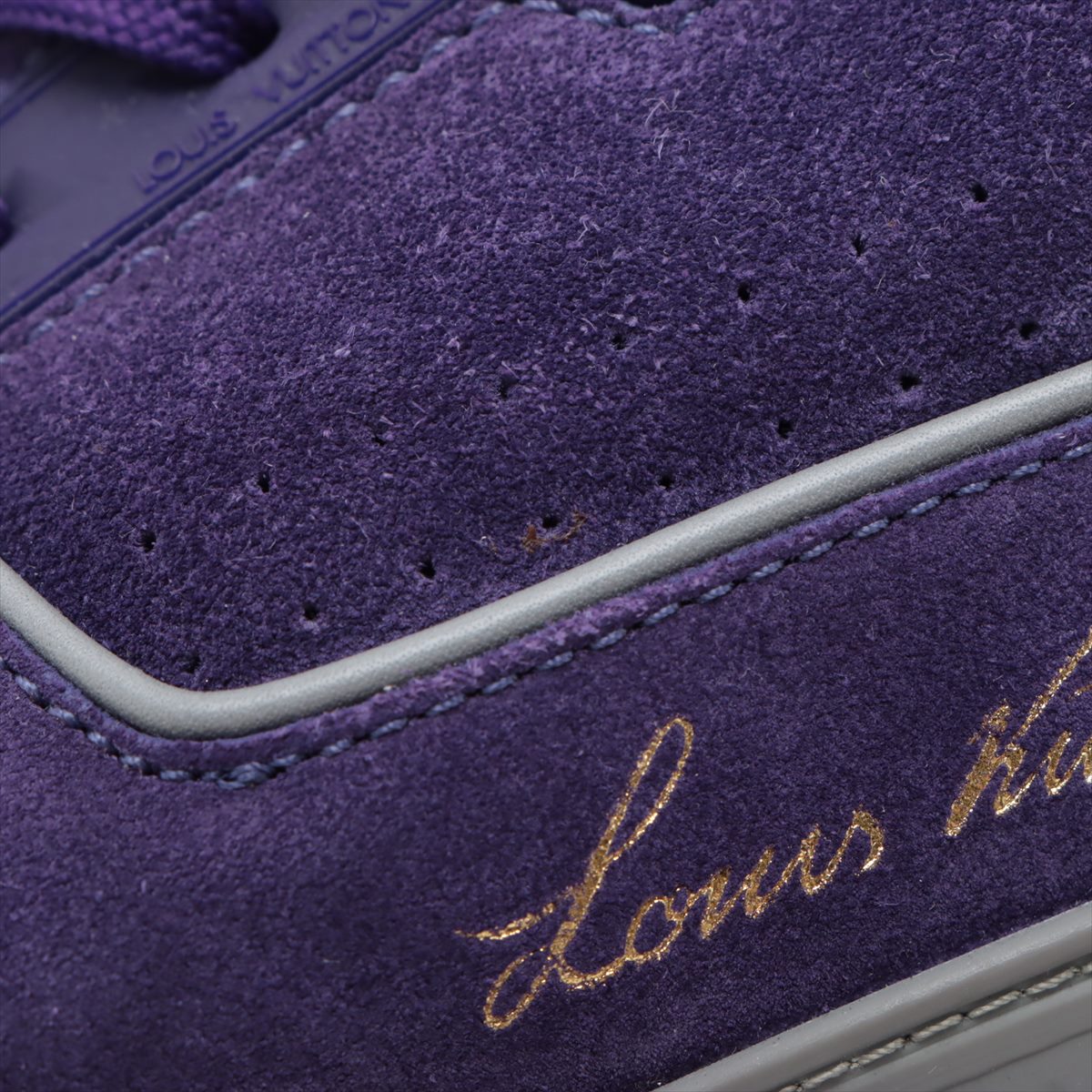Louis Vuitton LV Trainer Line 19 Years High-Cut Sneaker 5 1/2 Pearl VL0169