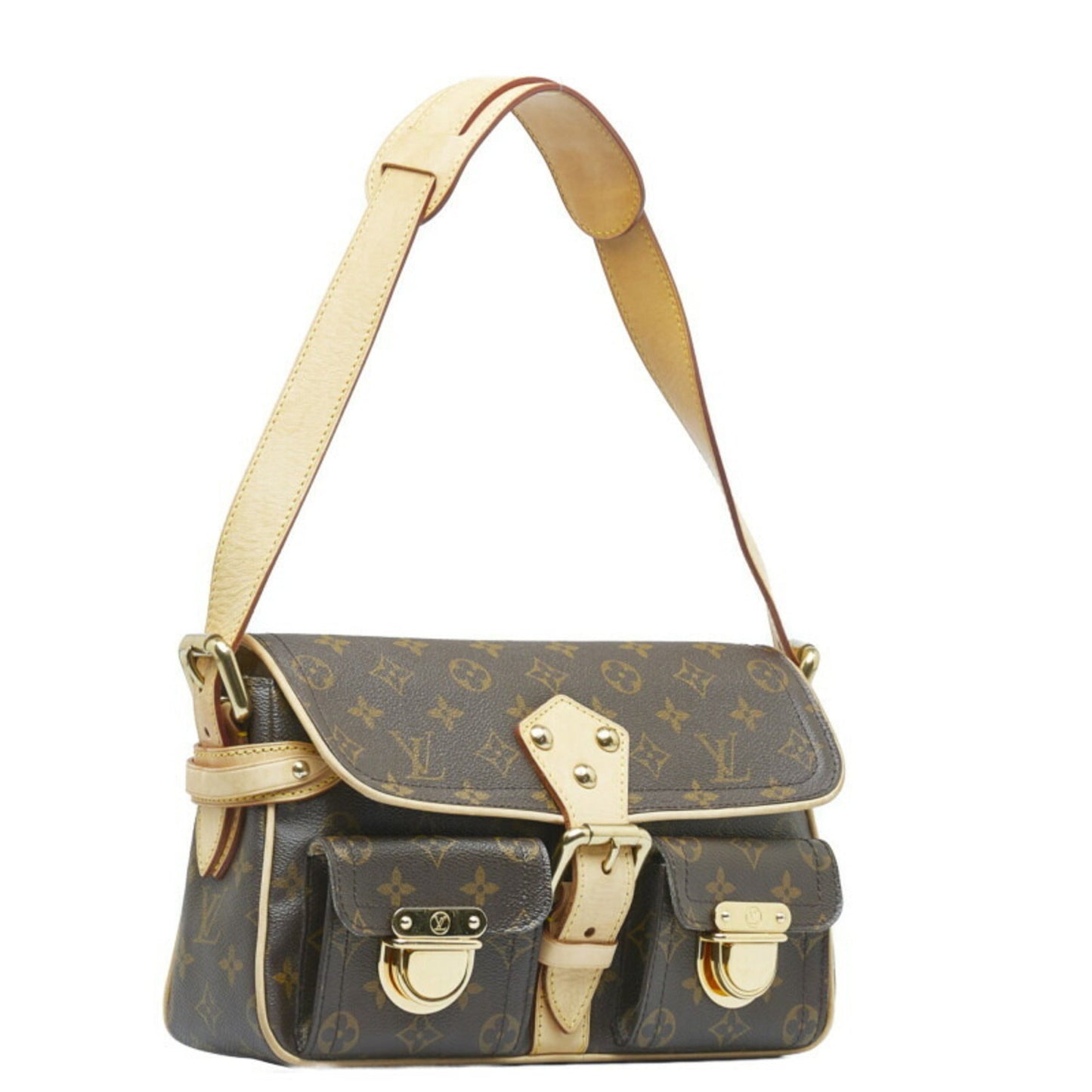 Louis Vuitton Hudson Canvas Shoulder Bag ()