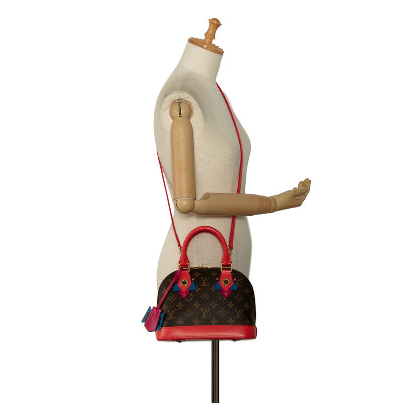 Louis Vuitton Monogram BB Handbag 2WAY M41659 Flamingo Red PVC Leather Louis Vuitton