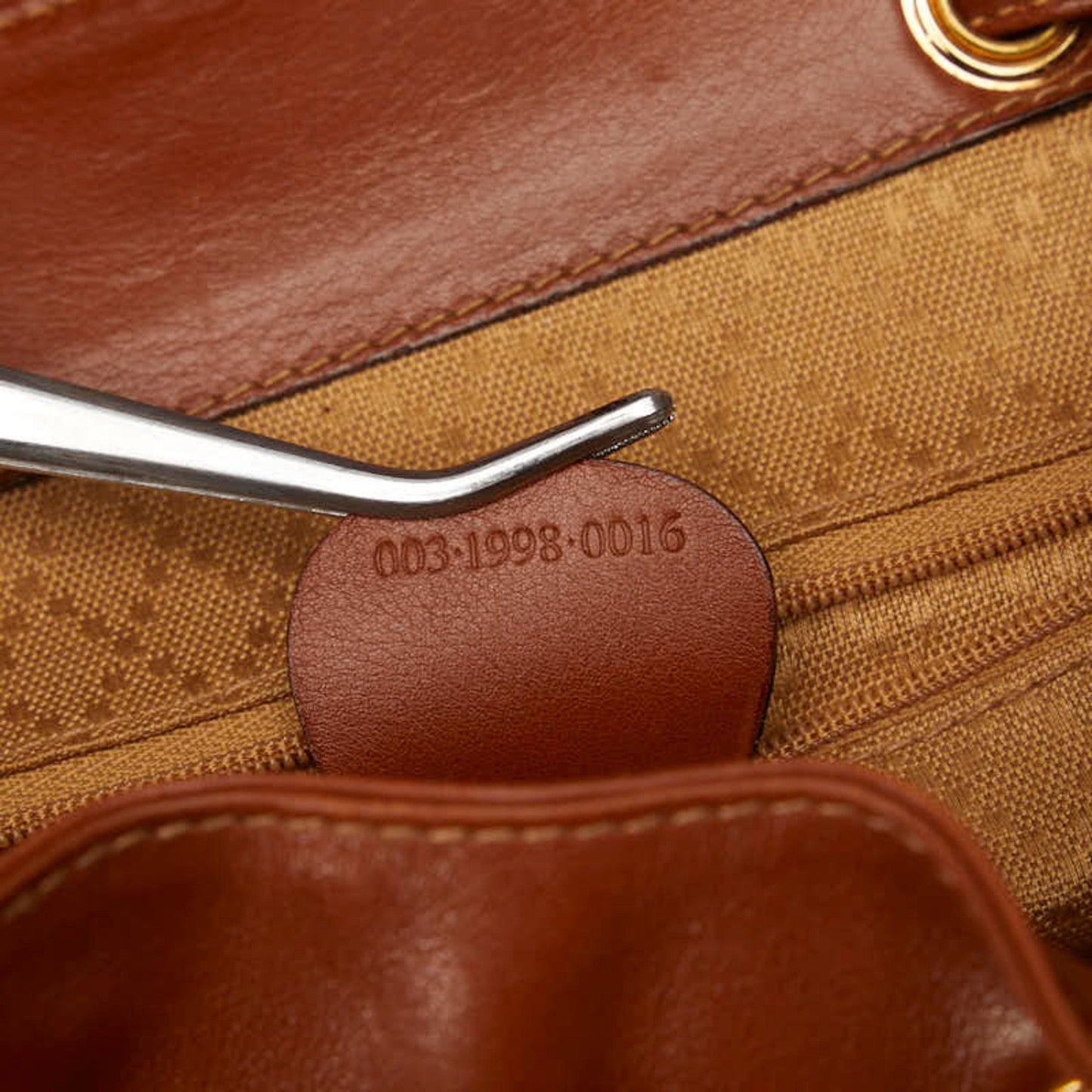 Gucci Bamboo Leather Backpack Bag ()