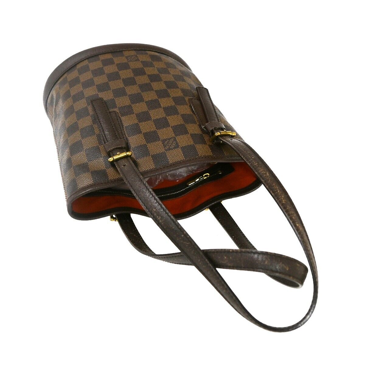 Louis Vuitton Bucket Canvas Shoulder Bag ()