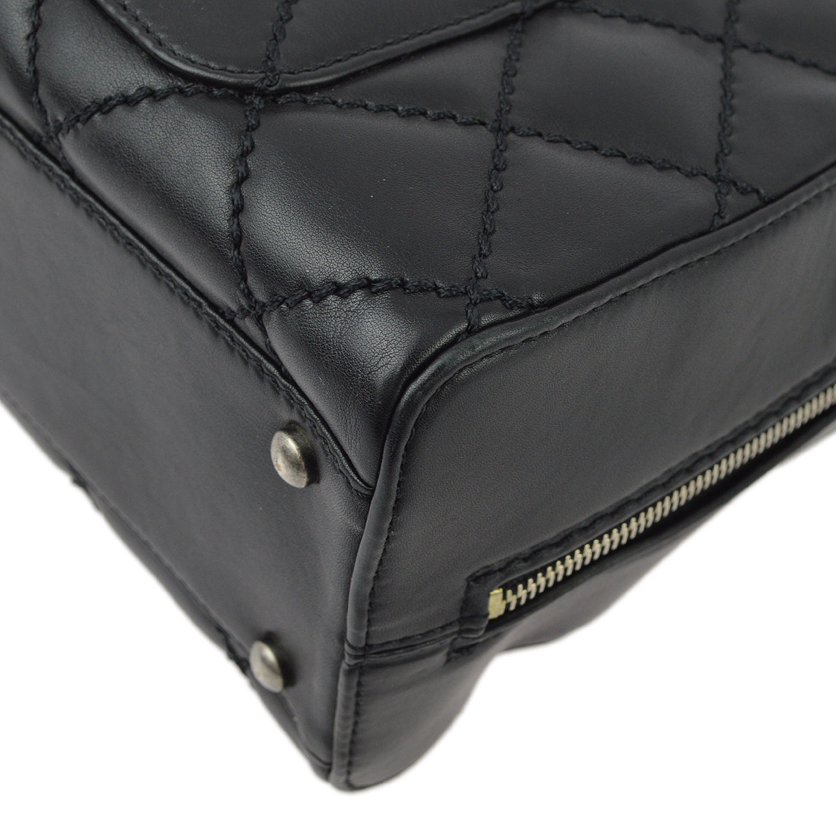 Chanel 2006-2008 Calfskin Wild Stitch Handbag