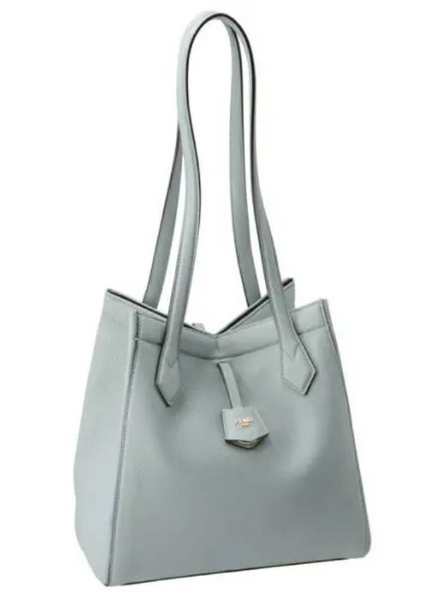 Luxury Fendi Origami Medium Leather Tote Bag Blue