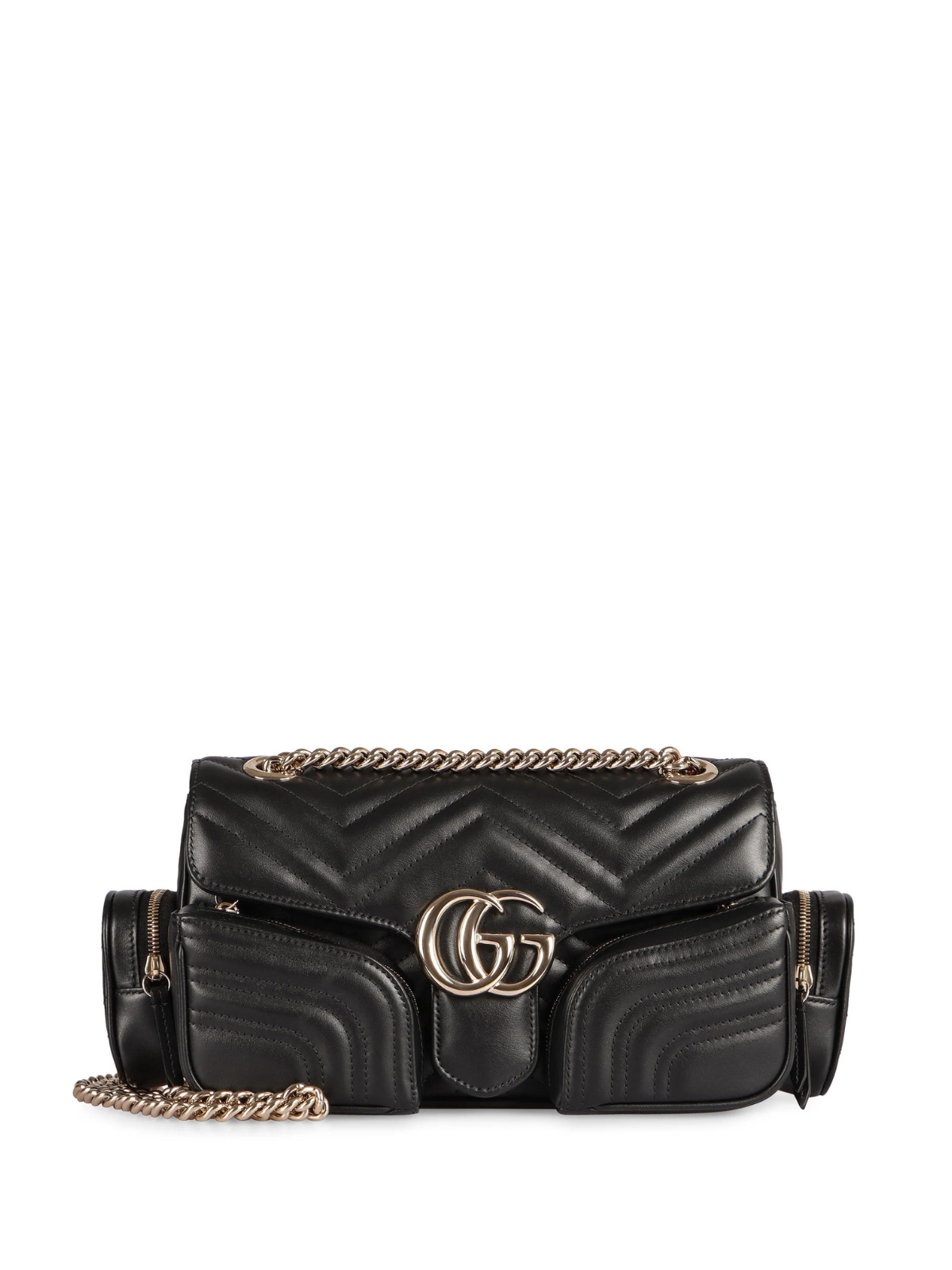 Luxury Gucci Trending 2025 Women's Marmont Multipocket Bag in Black | 795228AADPJ