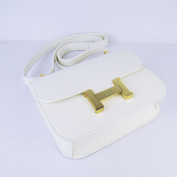 Luxury Hermes Constance Cowskin Leather Bag H017 beige golden