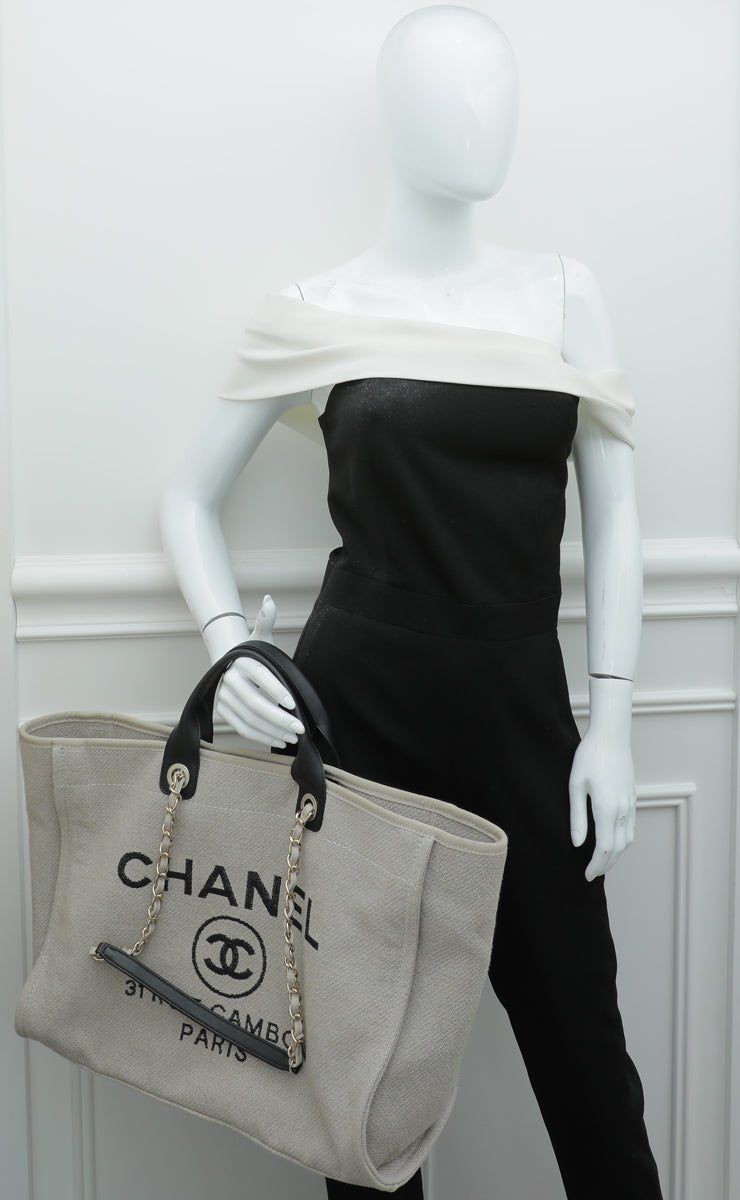 Chanel Bicolor Deauville Tote Large Bag