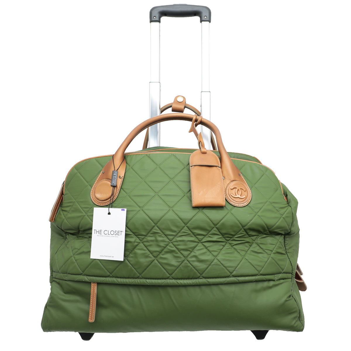 Chanel Olive Green Coco Cocoon Trolley Bag