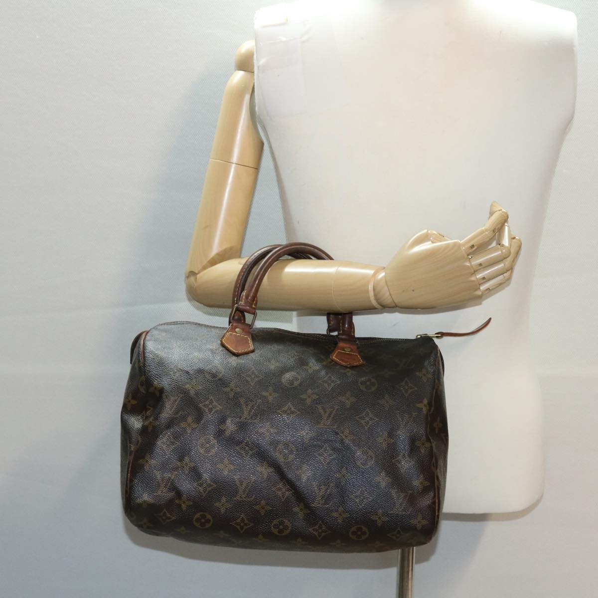 LOUIS VUITTON Monogram Speedy 30 Hand Bag M41526 LV cl617