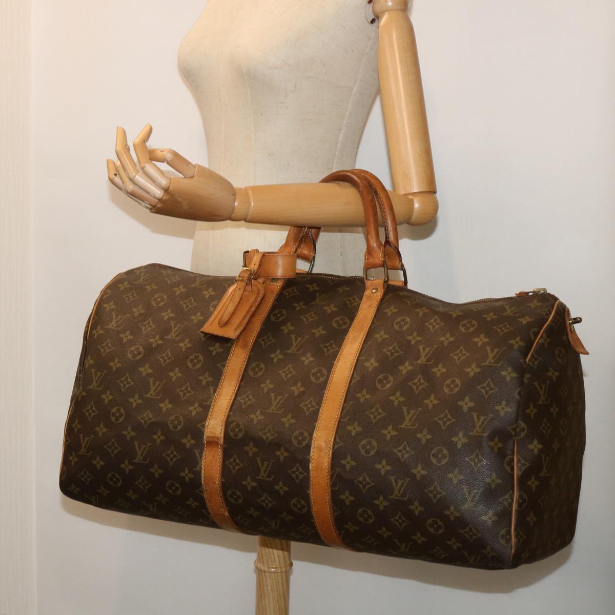 LOUIS VUITTON Monogram Keepall 50 Boston Bag M41426 LV cl739