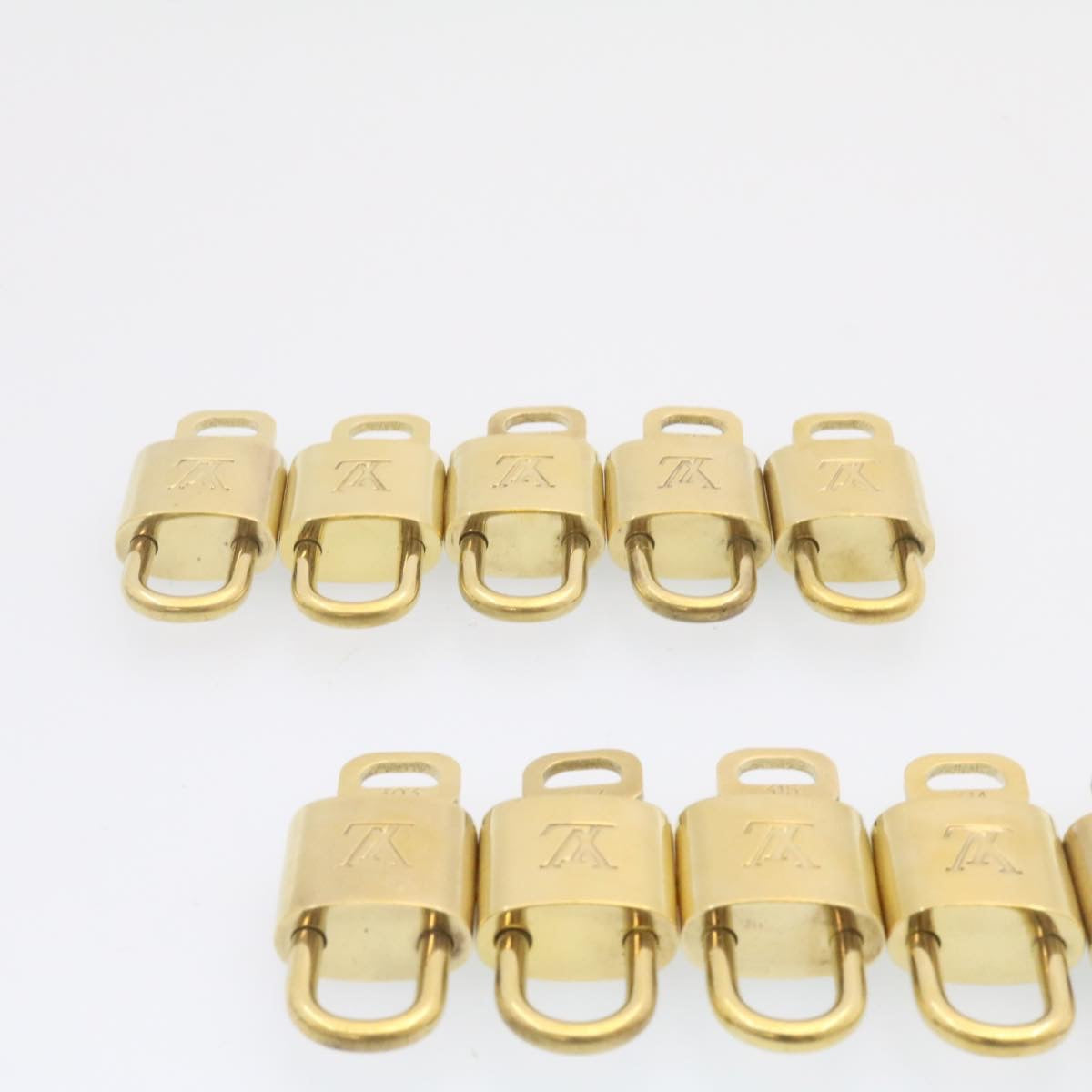 LOUIS VUITTON Padlock 10set Gold Tone LV cr887
