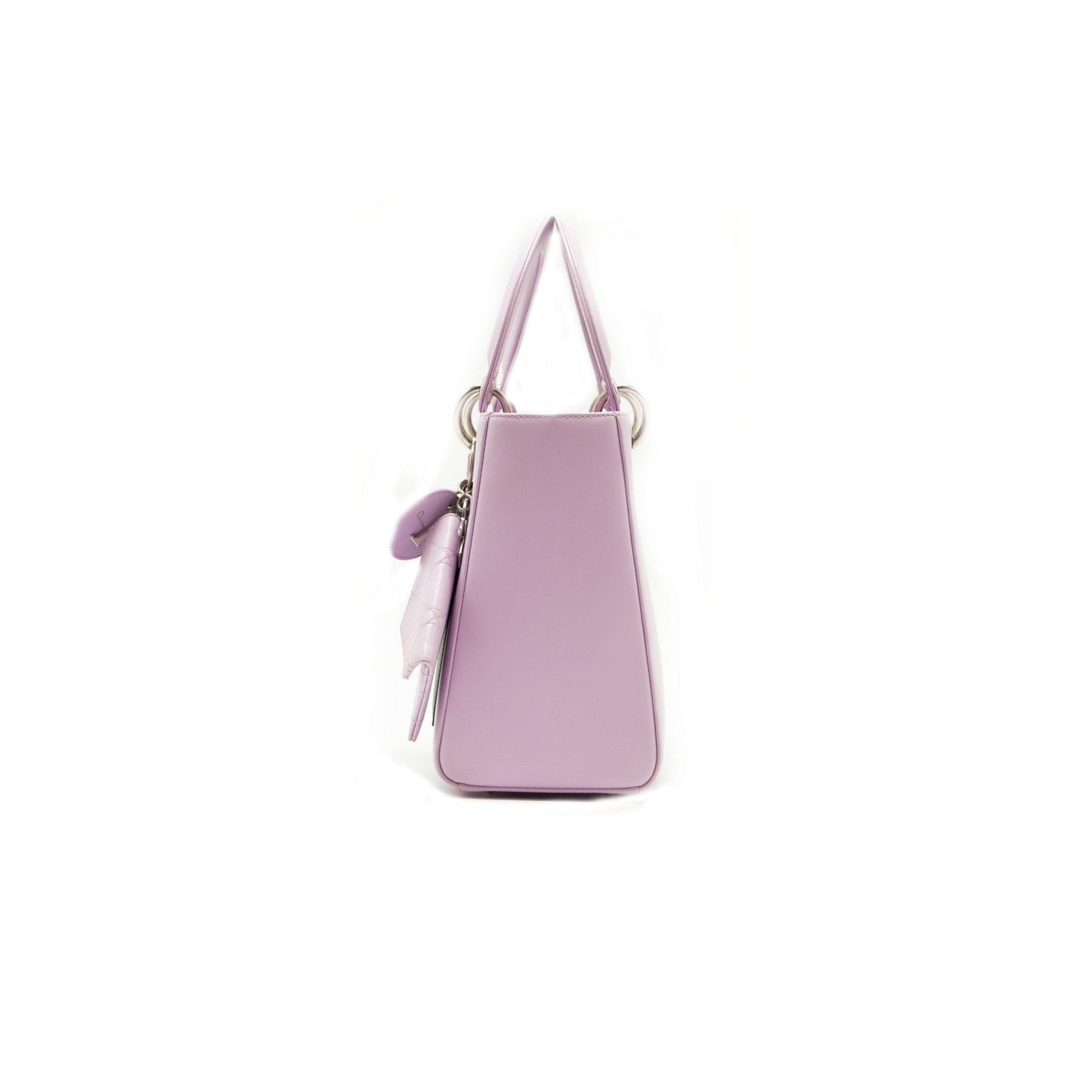 Luxury Dior Lady Le Patch Pocket Lavender Leather Medium Tote