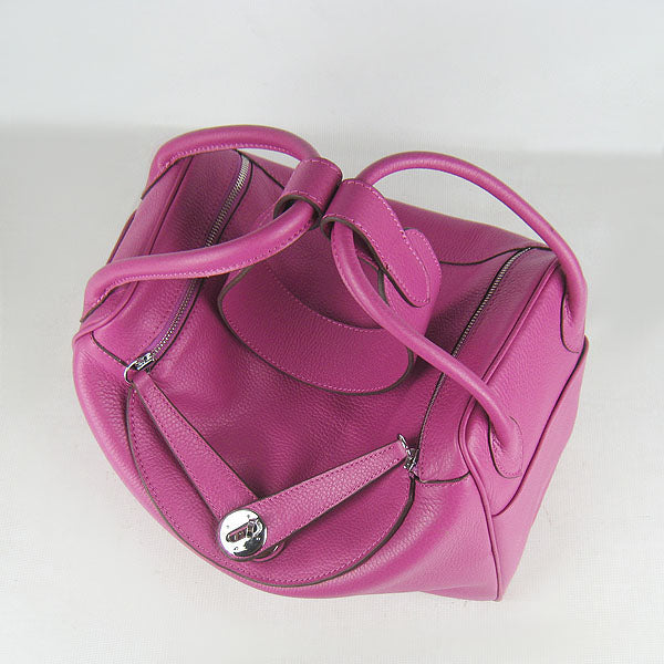 Luxury Hermes Lindy 34cm Handbag 6208 Peach Silver
