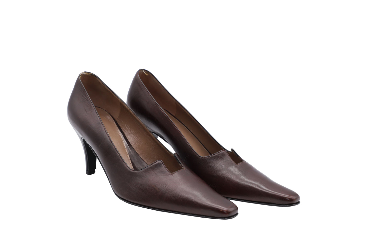 Luxury Gucci Trending 2025 75mm Pumps in Brown Leather