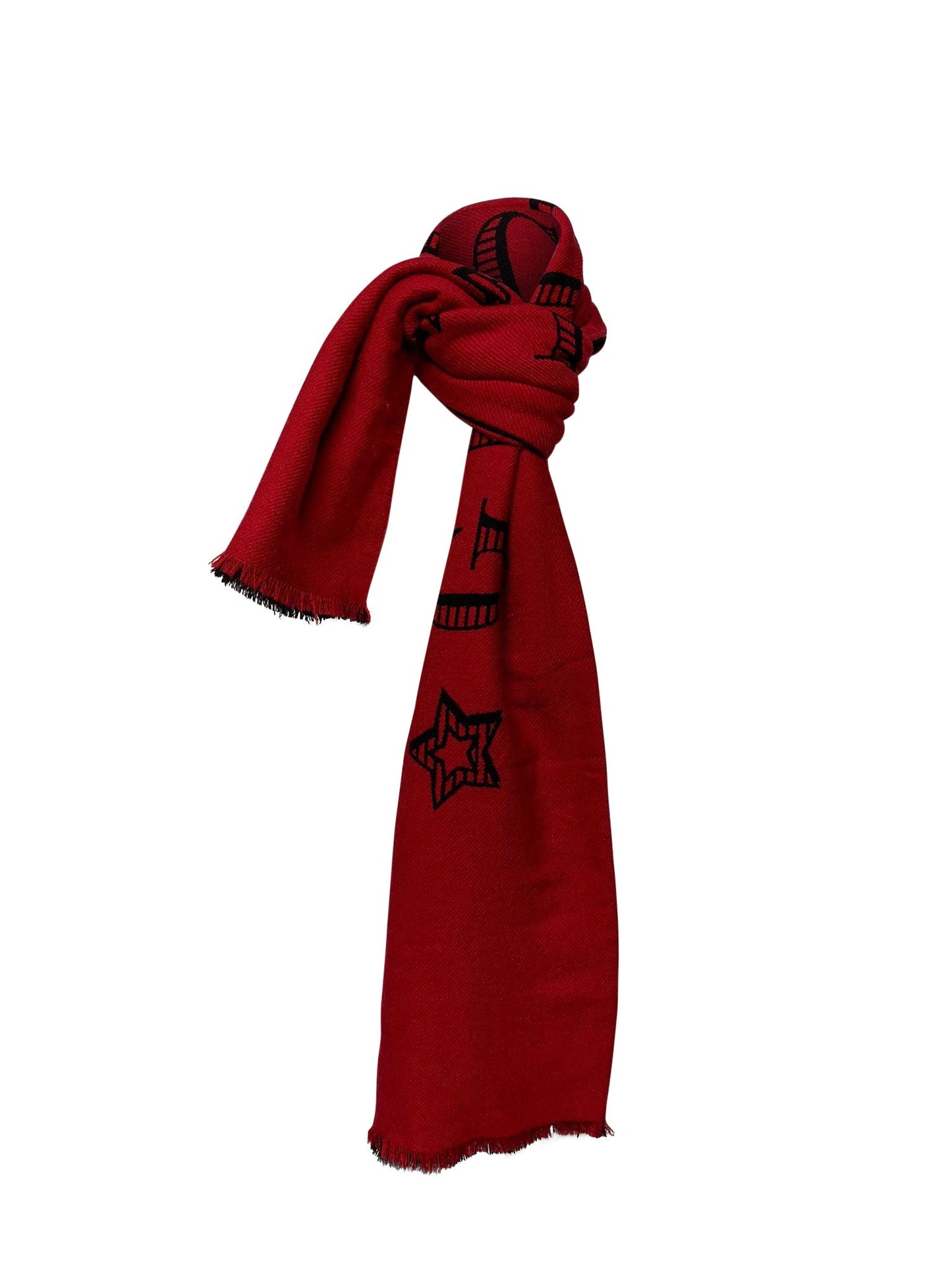 Luxury Gucci Trending 2025 Magnetismo Scarf in Red Wool