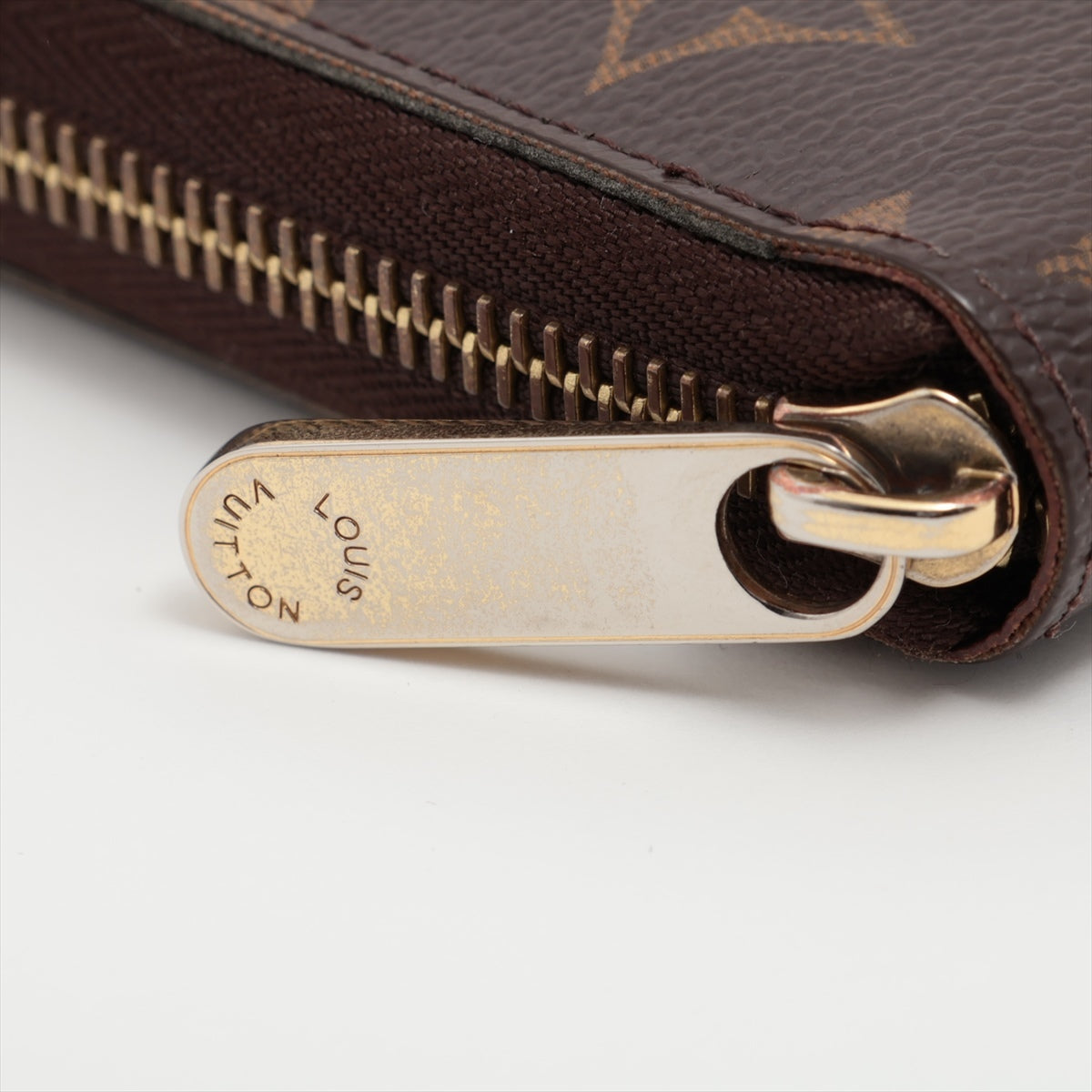 Louis Vuitton Monogram Wallet M60017 Brown Round Zip Wallet