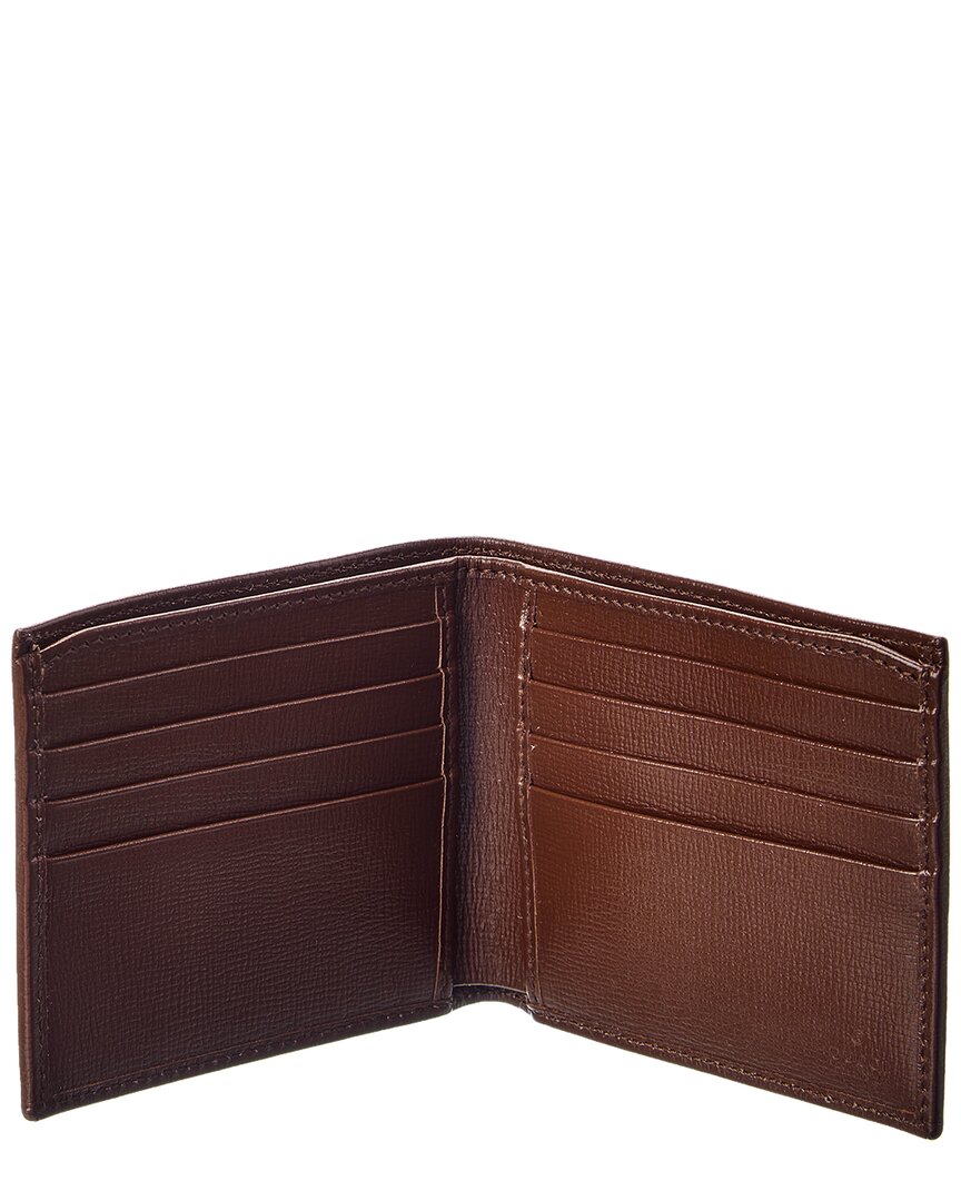 Gucci Interlocking G GG Supreme Canvas & Leather Bifold Wallet