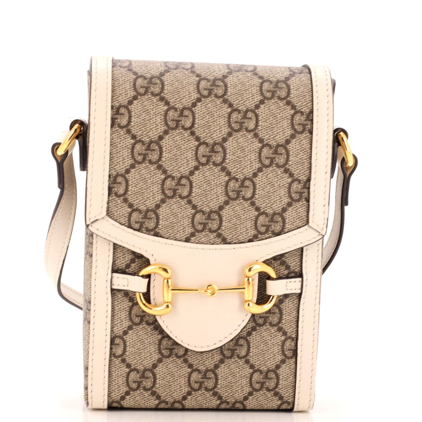 Luxury Gucci Trending 2025 Horsebit 1955 Crossbody Bag GG Coated Canvas Mini