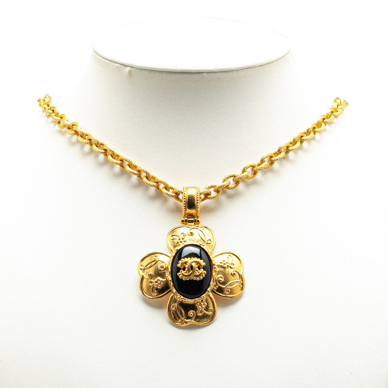Chanel Vintage Clover Motif Necklace