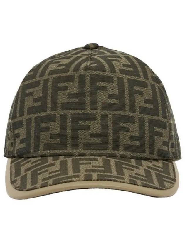 Luxury Fendi FF Monogram Ball Cap Brown