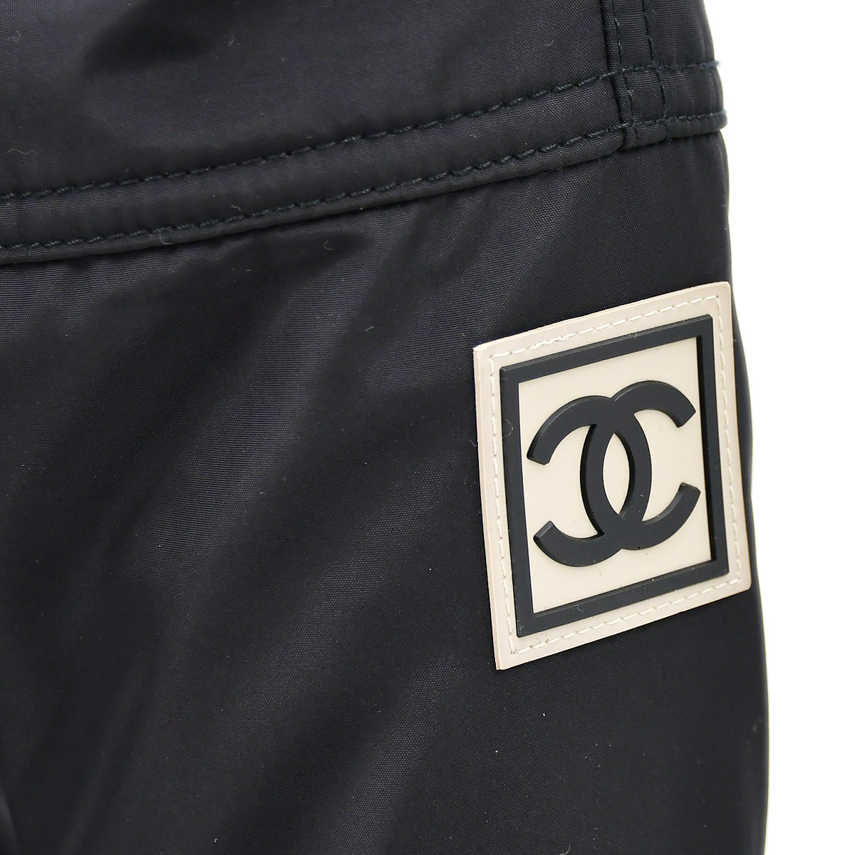 Luxury Chanel Sport Line Zip Up Jacket Black 02A #36