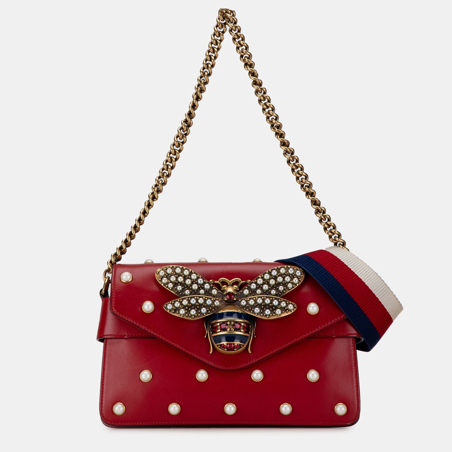 Luxury Gucci Trending 2025 Mini Queen Margaret Broadway Leather Satchel
