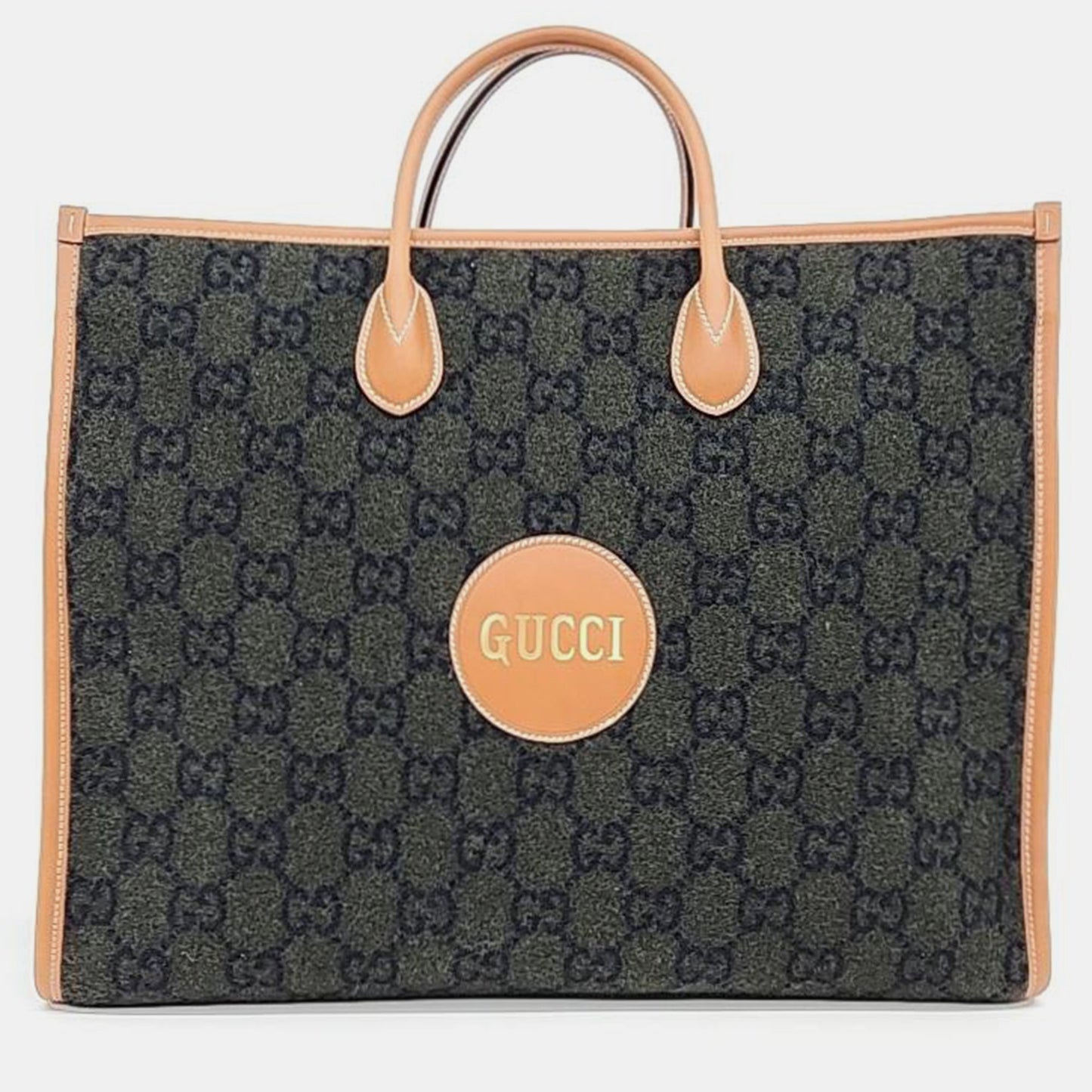 Luxury Gucci Trending 2025 Khaki Felt Tote Bag