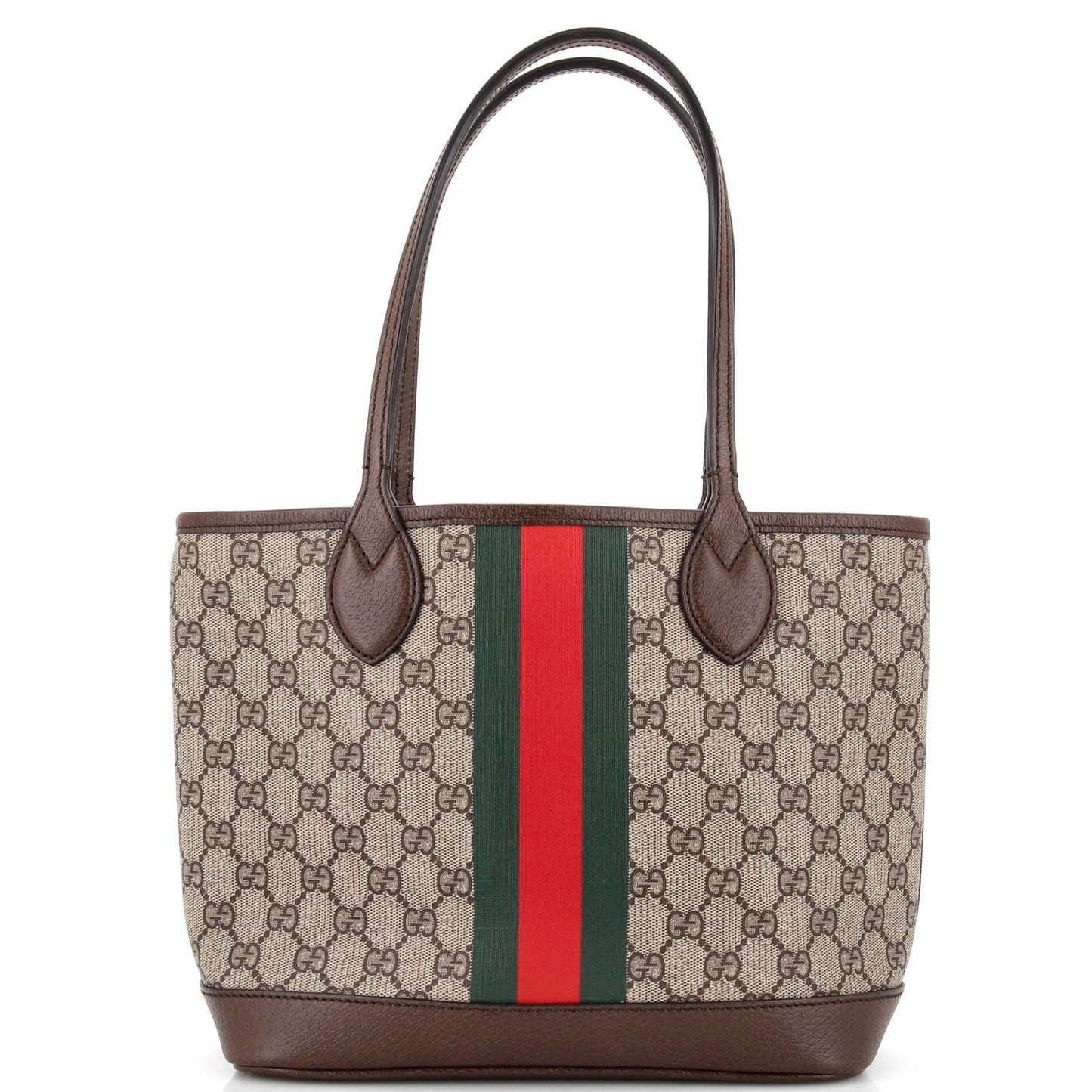 Luxury Gucci Trending 2025 Ophidia Open Shopping Tote GG Coated Canvas Small