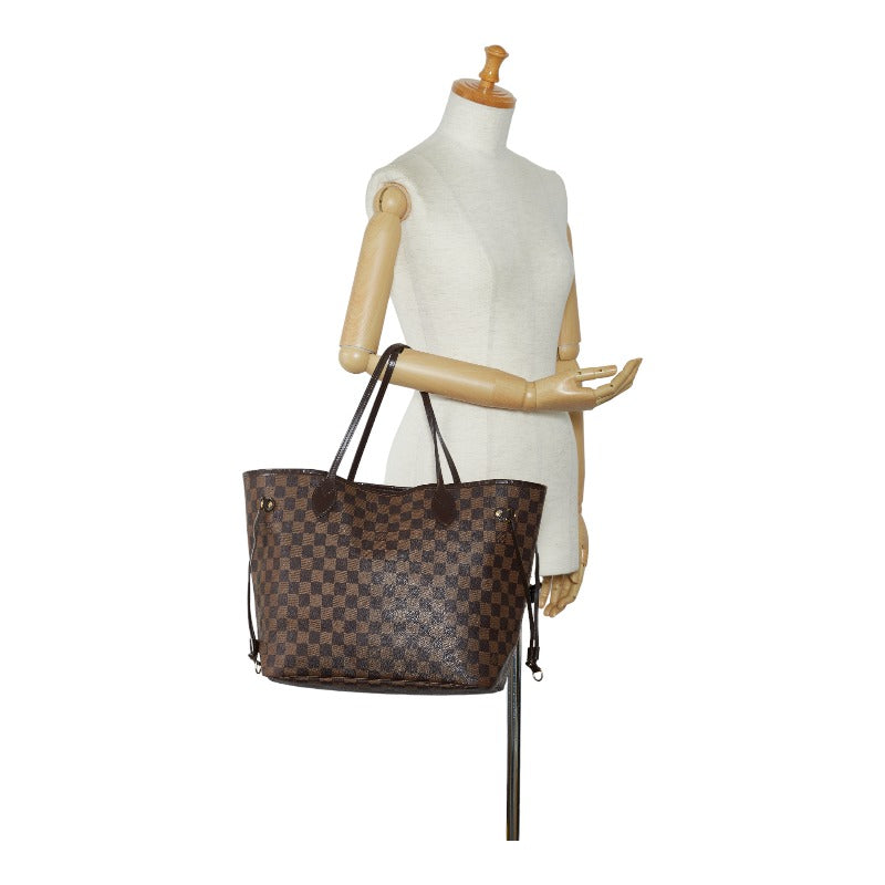 Louis Vuitton Damier Neverfull MM Bag N41358 Brown PVC Leather Louis Vuitton