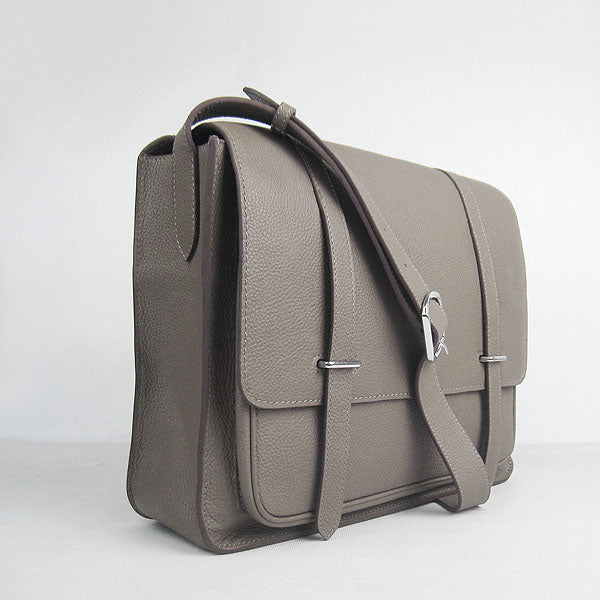 Luxury Hermes Steve H2812 Ladies Lambskin Khaki Handbag