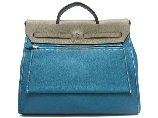 Luxury Hermes Herbag H1090L Ladies 2way Canvas