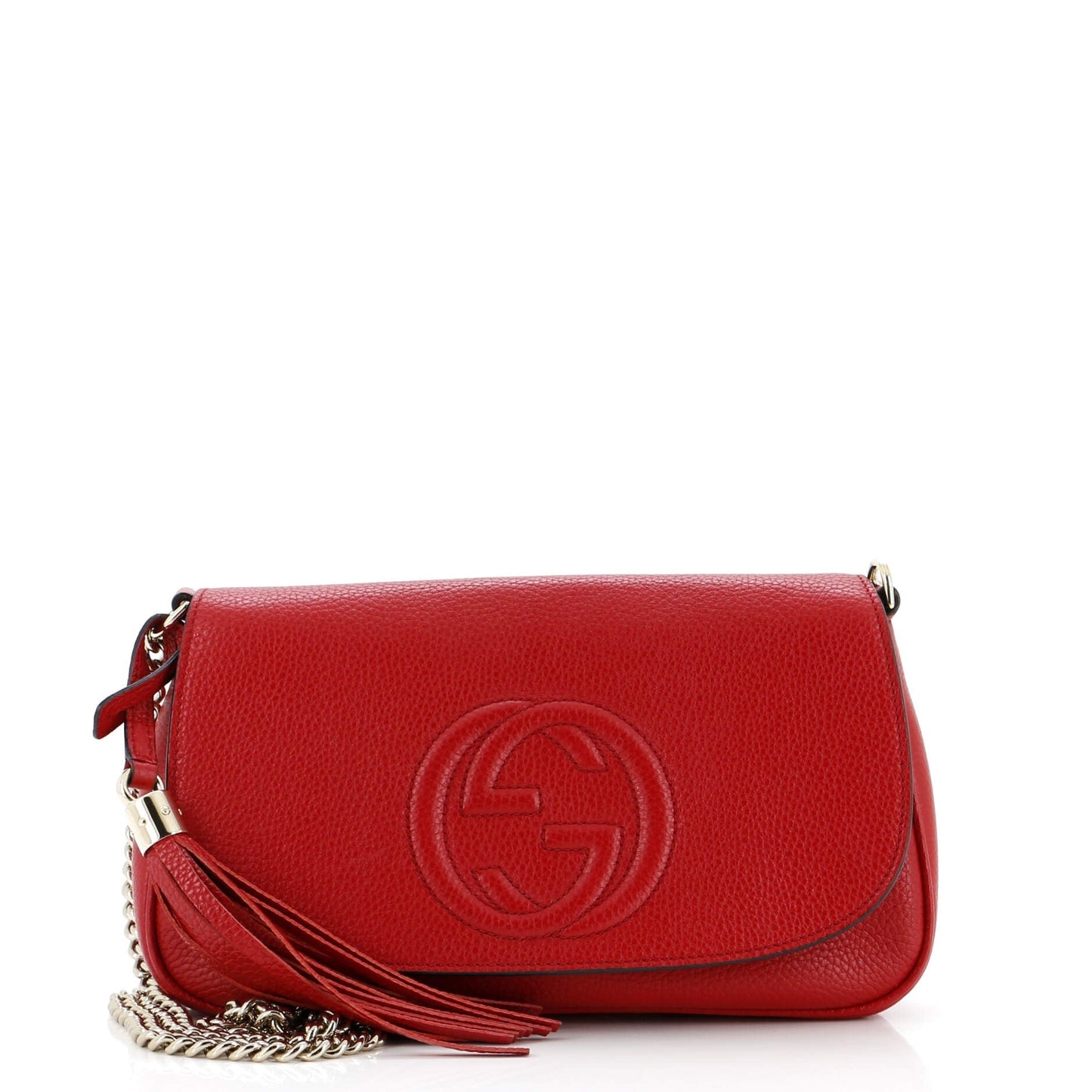 Luxury Gucci Trending 2025 Soho Chain Crossbody Bag Leather Medium