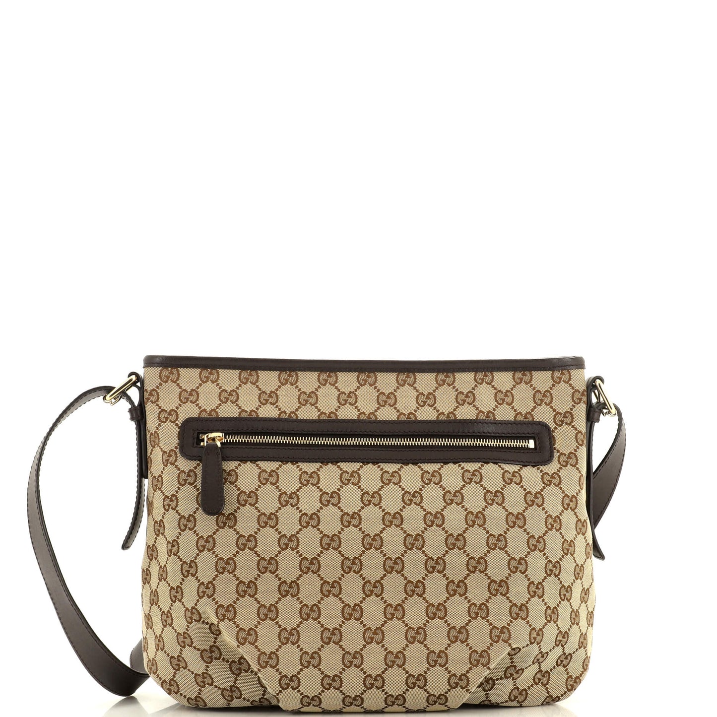 Luxury Gucci Trending 2025 Front Zip Messenger GG Canvas Medium
