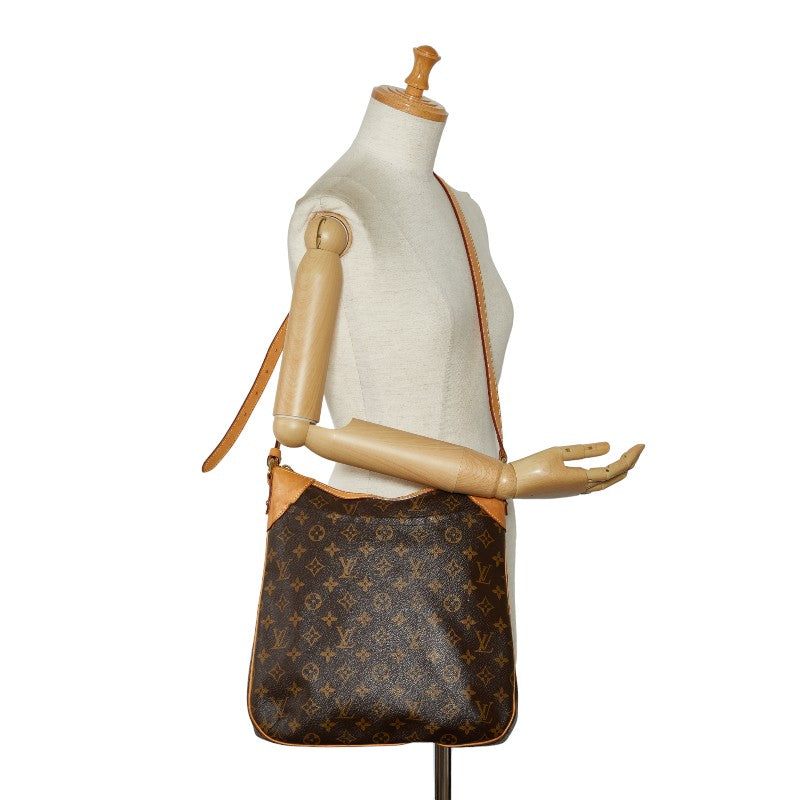Louis Vuitton Monogram Odeon MM Shoulder Bag M56389 Brown PVC Leather Louis Vuitton