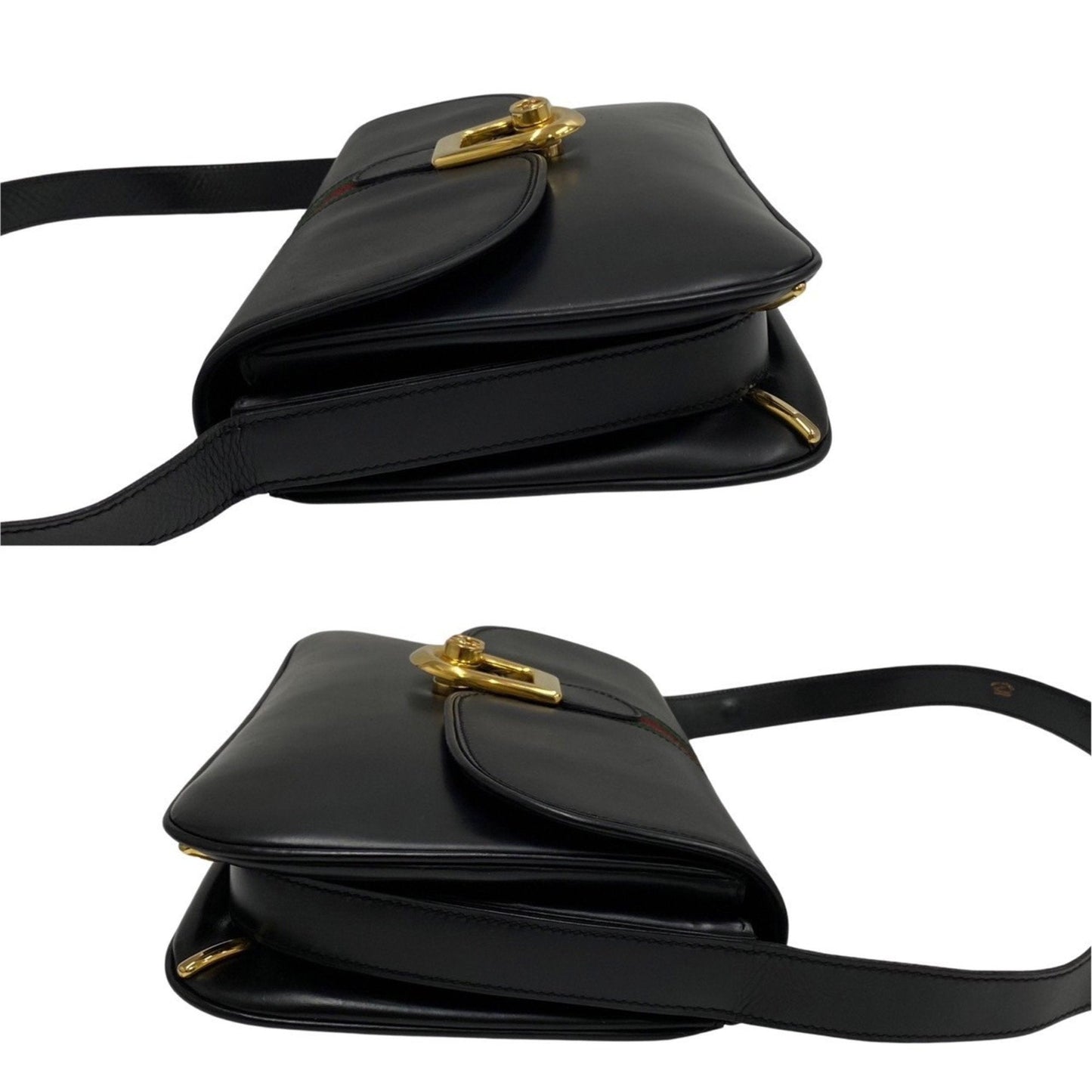 Luxury Gucci Trending 2025 Interlocking G Leather Shoulder Bag ()