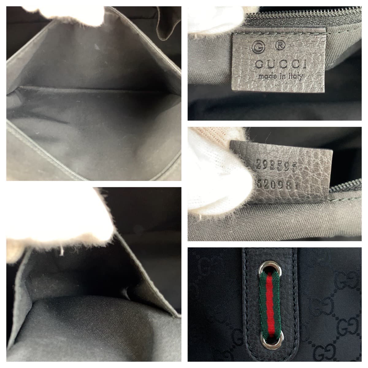 Luxury Gucci Trending 2025 Nylon Sherry Line Tote Bag