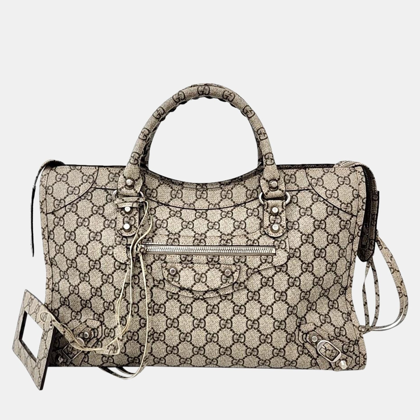 Luxury Gucci Trending 2025 x Balenciaga Beige The Hacker Project Medium Neo Classic Bag