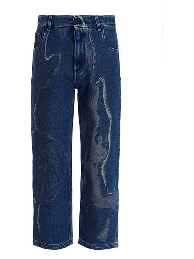 Luxury Fendi Moonlight Denim Straight Jeans