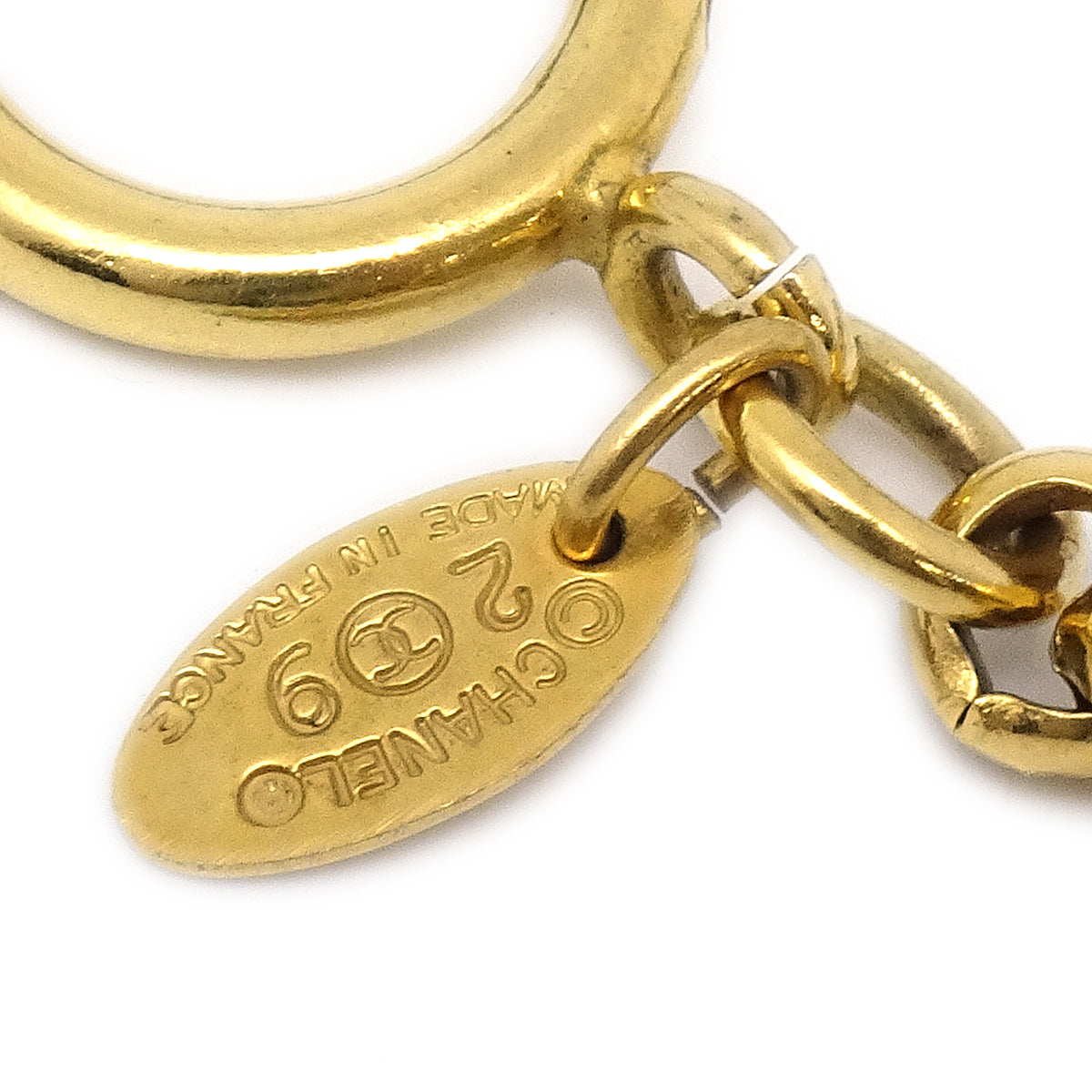 Luxury Chanel Medallion Gold Chain Pendant Necklace 3065/29