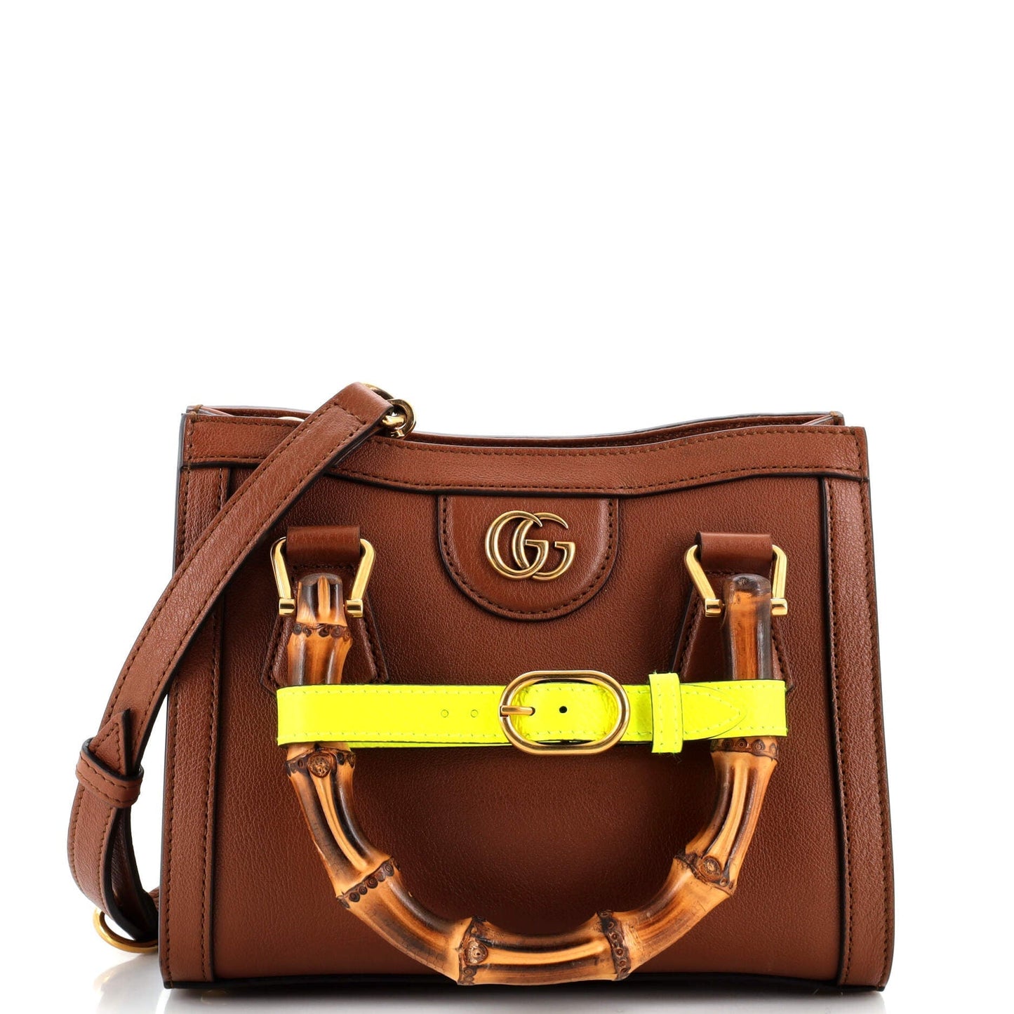 Luxury Gucci Trending 2025 Diana NM Bamboo Handle Tote Leather Mini