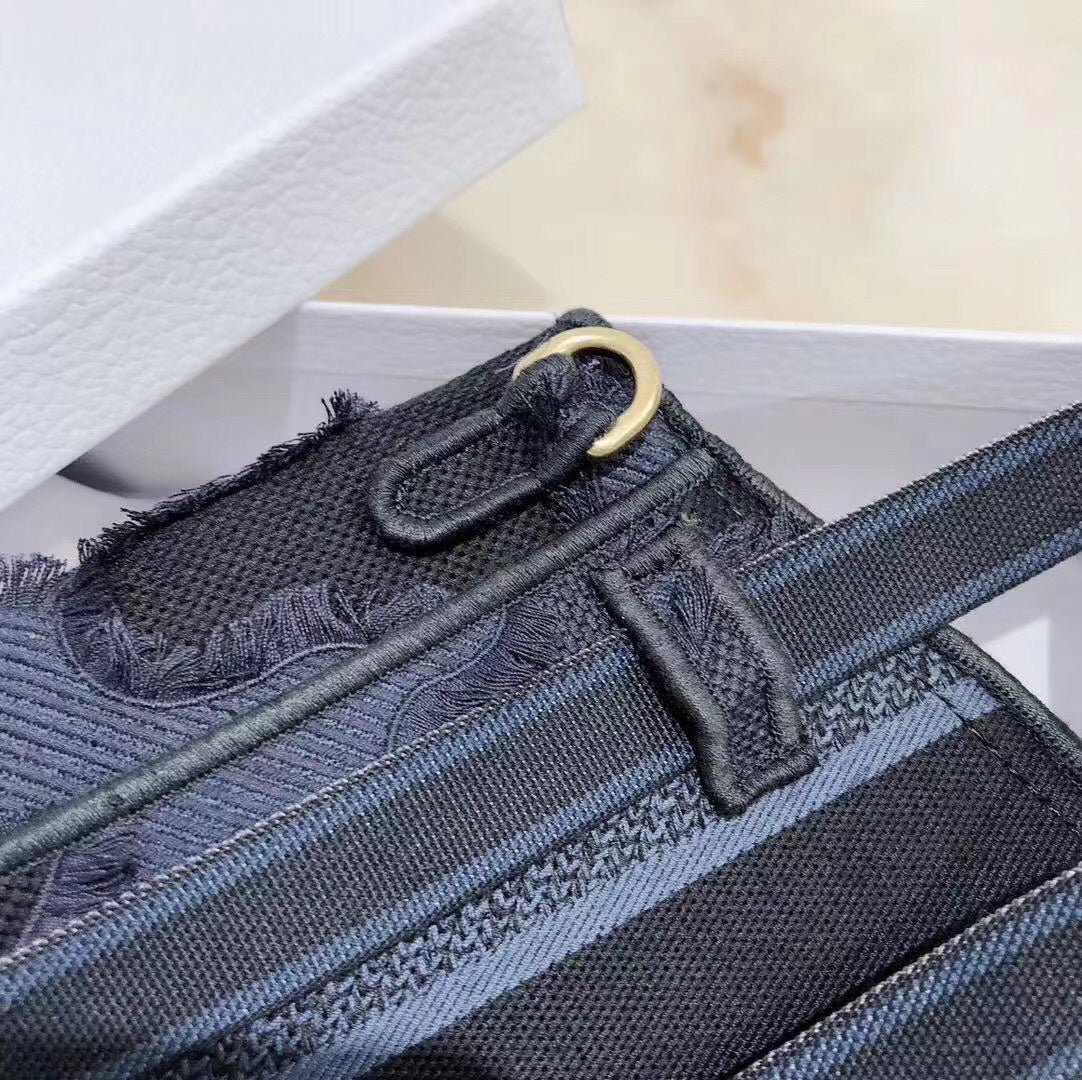 Luxury DiorSaddle Pouch Belt Bag In Blue Camouflage Canvas